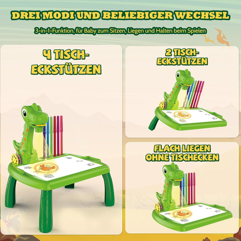 BuzzoXerex Zeichenprojektor für Kinder, Projektion Zeichentafel Kinder 48 Stück Malprojektor Kinder