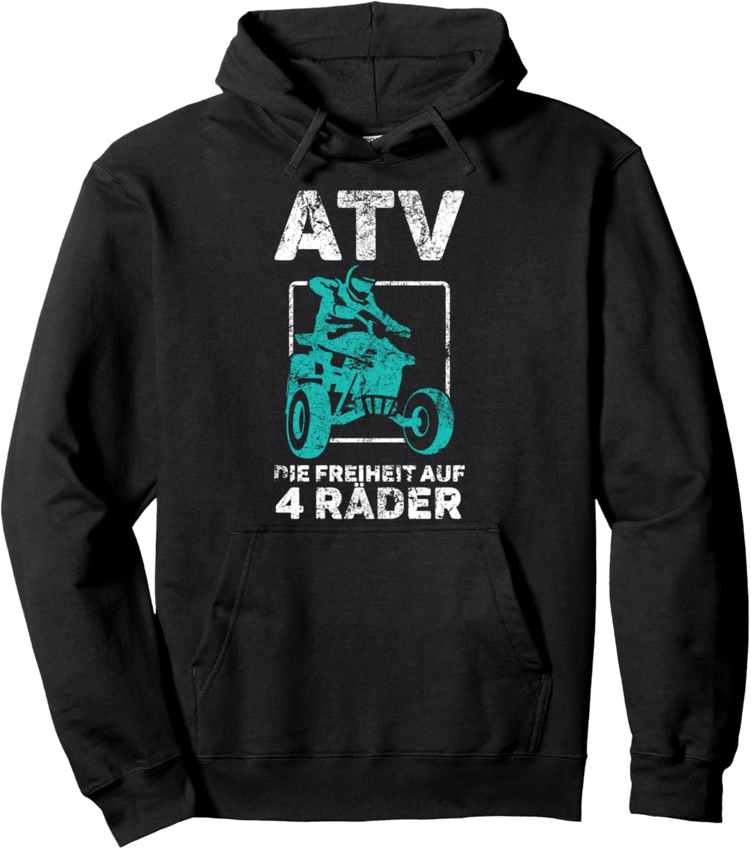 Quad Freiheit 4 Räder Quadfahrer Sprüche Pullover Hoodie