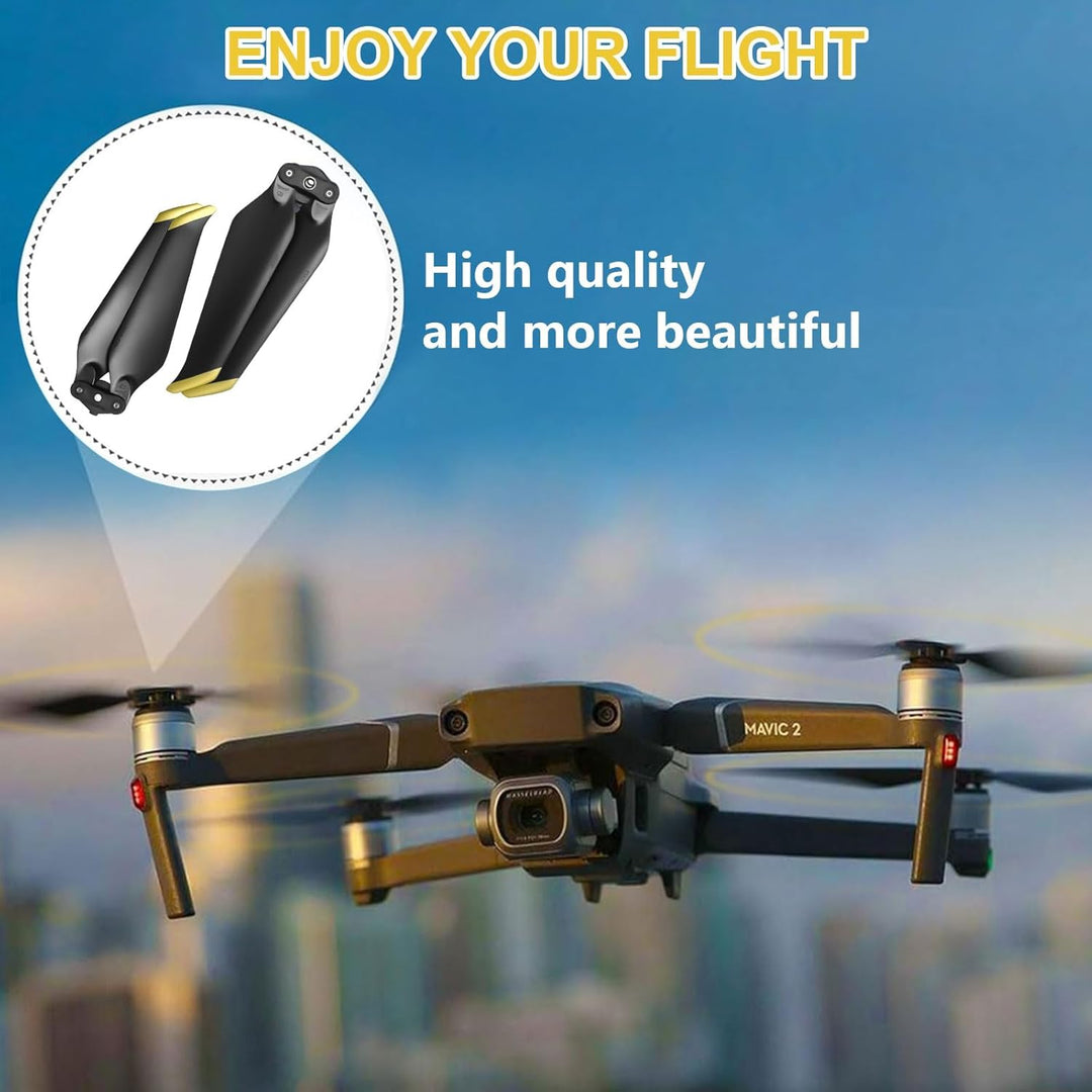 Bocguy 8 Pcs Drohne Mavic 2 Propeller, 8743 Propeller für Mavic 2/2 Pro / 2 Zoom Drohnenersatz mit P