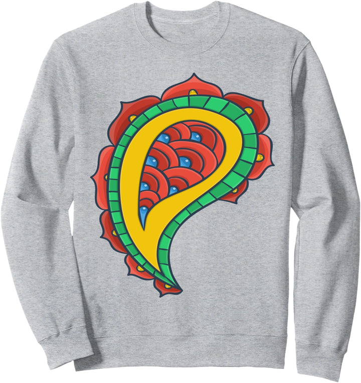 Paisley-Druck Sweatshirt