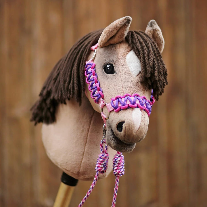 Hobby Horse Halfter Materialset lila/pink (Anleitung separat erhältlich)
