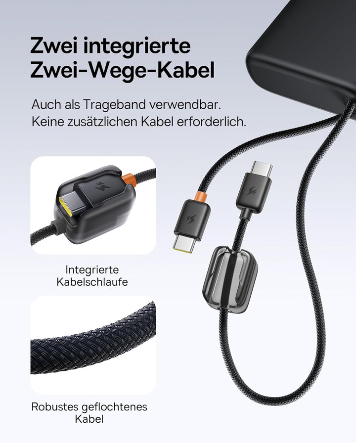 Baseus FC41 145W 25000mAh Powerbank Laptop CCC Zertifizierung, Schnellladen Power Bank mit 2 Integri