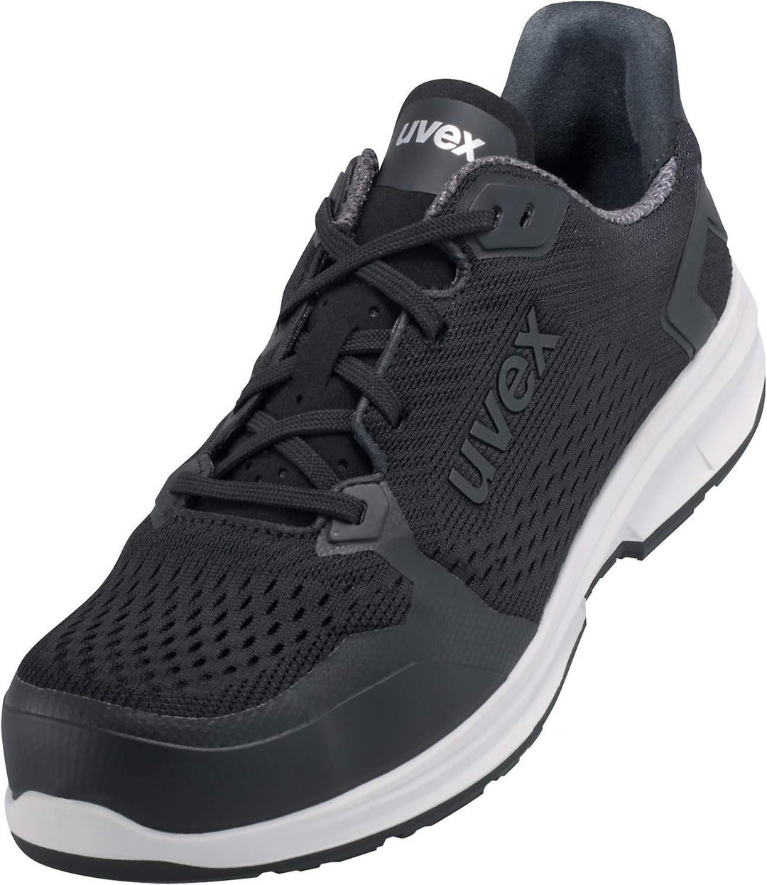 Uvex 1 Sport gelochter Halbschuh, Sicherheitsschuhe S1 SRC, Arbeitsschuhe für Damen & Herren, Schwar