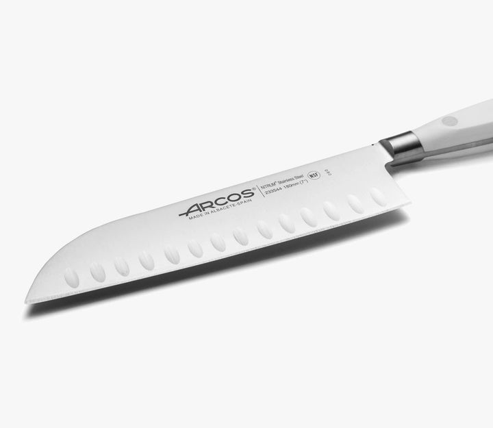Arcos 233524 Serie Riviera Blanc - Santoku Messer Messer Asiatischer Art- Klinge aus Nitrum geschmie