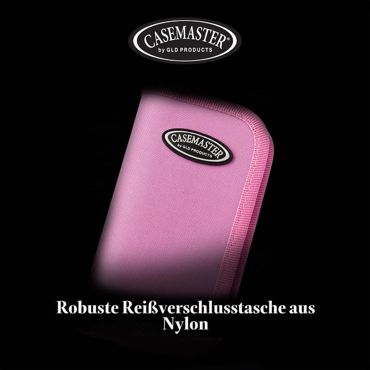 Casemaster Deluxe Aufbewahrungstasche für 6 Darts, Nylon Pink, Pink