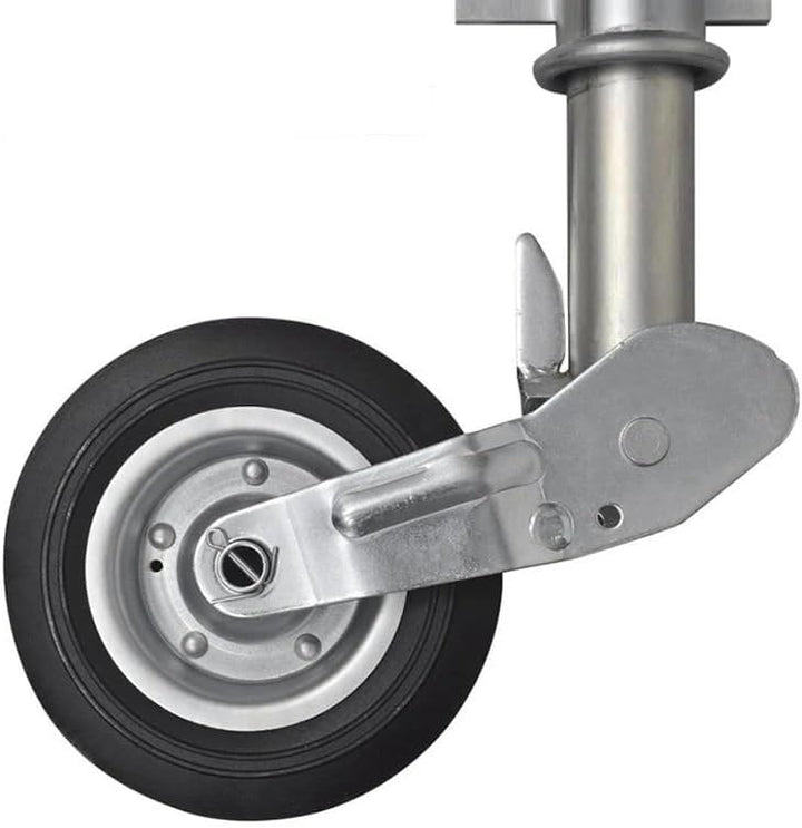 Stützrad Anhänger,Stützräder 500KG Stützlast,Automatik Stützrad 60mm Klappbar,Anhänger Trailer Rad 2