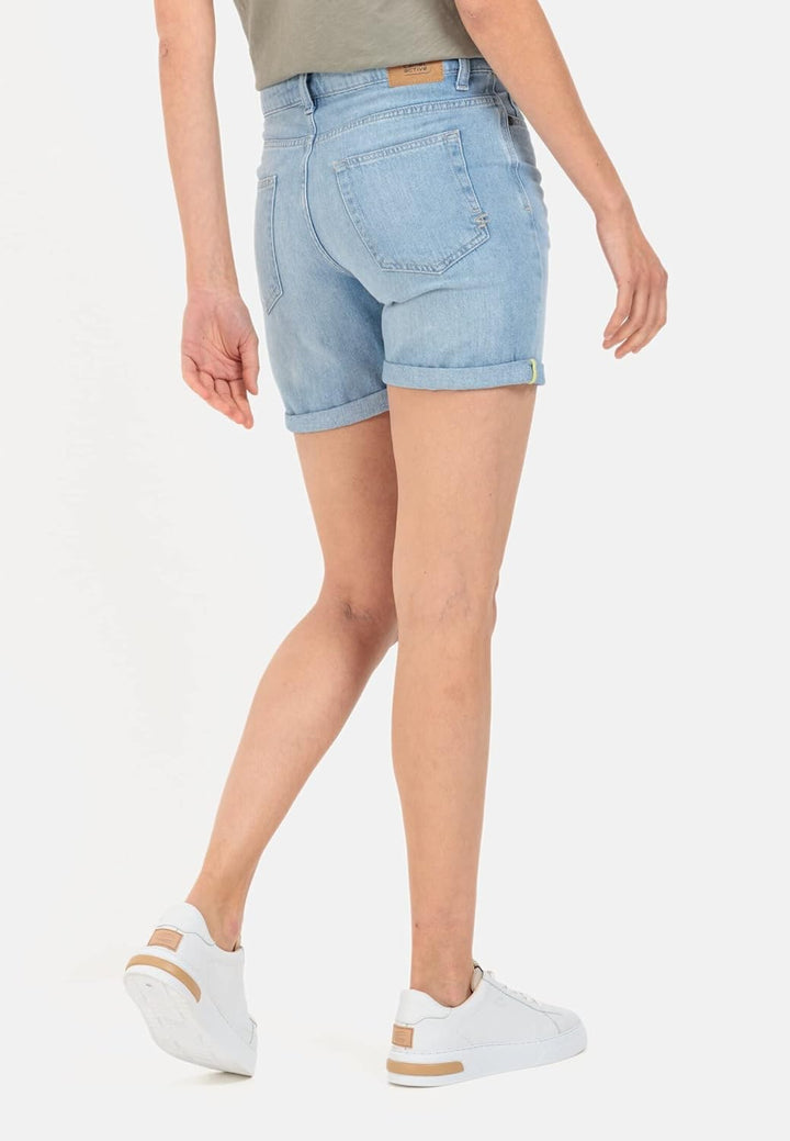 camel active Damen 5-Pocket Shorts Relaxed Fit 27 Hellblau, 27 Hellblau