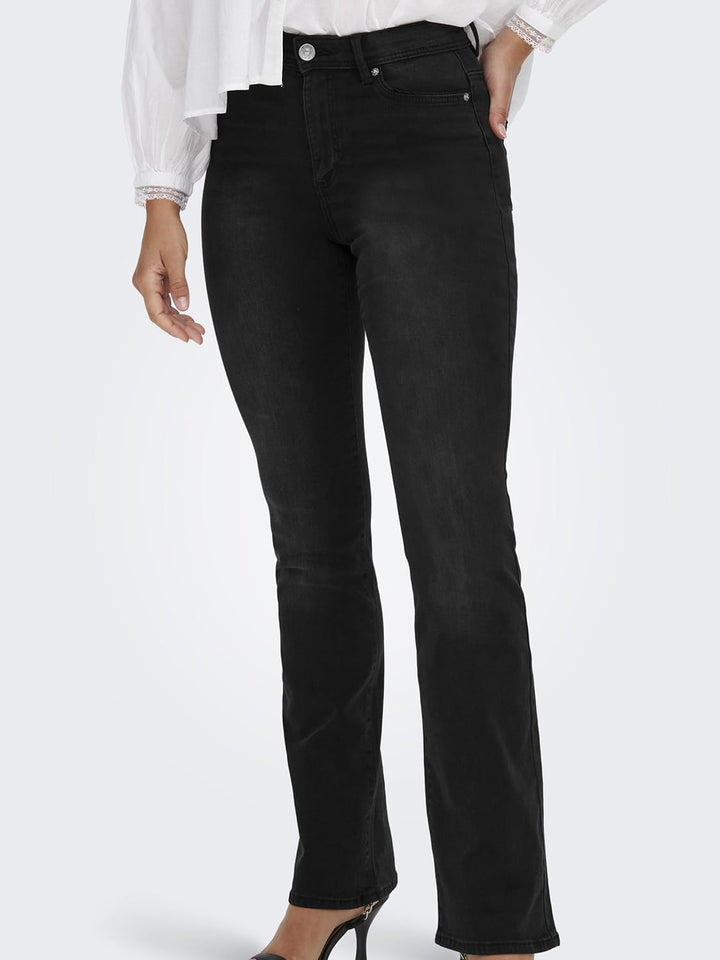 ONLY Female Flared fit Jeans ONLWAUW Hohe Taille Ausgestellt Jeans, XS / 30L