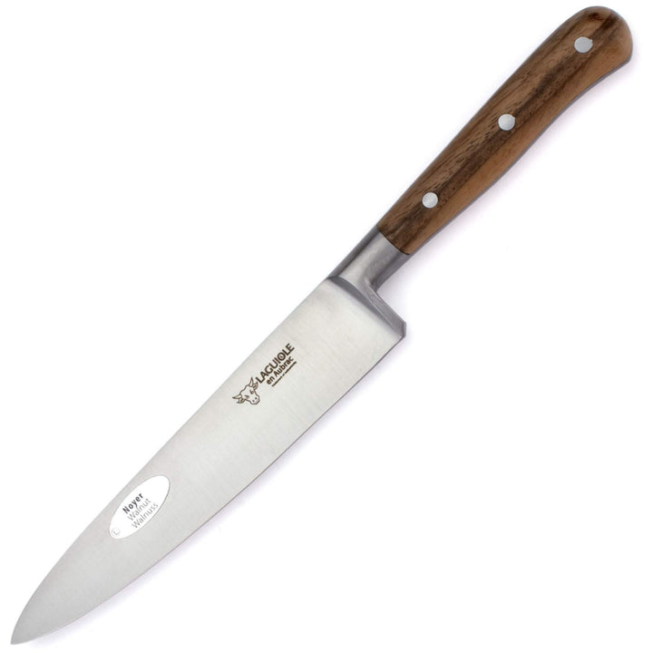 Laguiole en Aubrac Küchenmesser Gemüsemesser - Klinge 15 cm - Griff Walnuss-Holz - Geschmiedete Qual