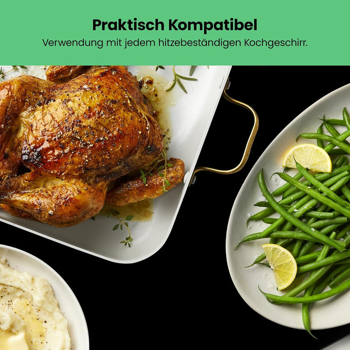 Chefman Elektrische Warmhalteplatte mit Einstellbarer Temperatur, Perfekt für Buffets, Restaurants,