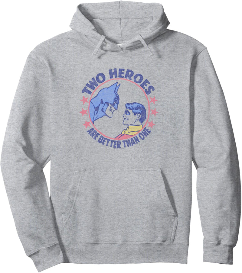 Batman and Robin Two Heroes Pullover Hoodie