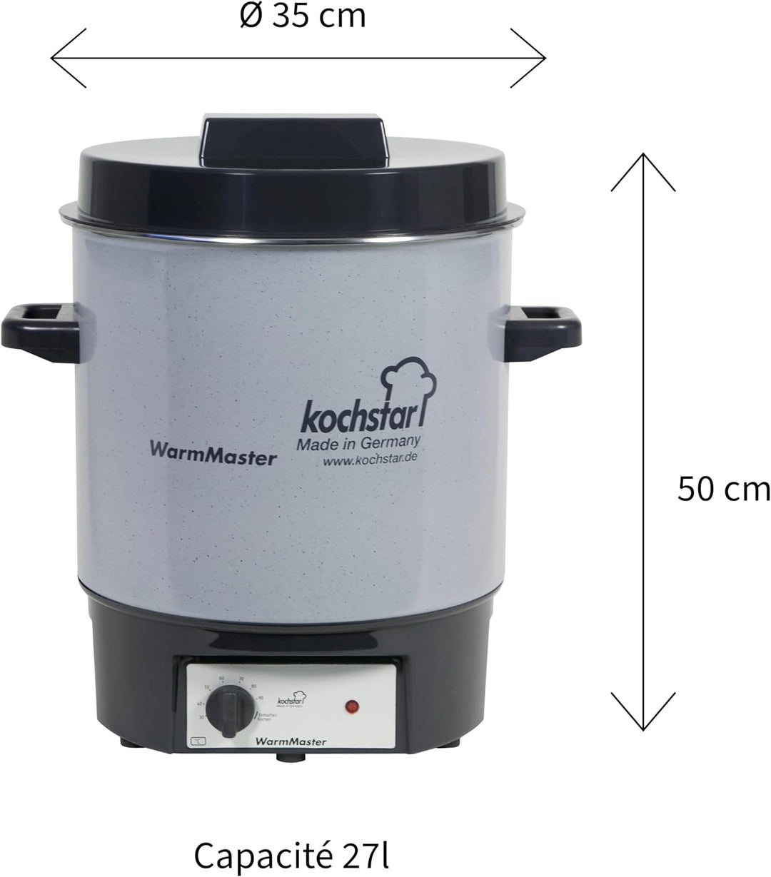 Kochstar WECK Einkochautomat WarmMaster Basic (Einkochtopf mit Thermostat, ohne Uhr, 230V, 1800 W, 2
