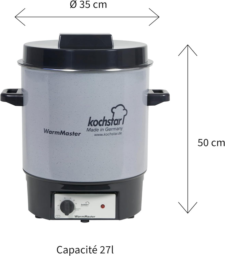 Kochstar WECK Einkochautomat WarmMaster Basic (Einkochtopf mit Thermostat, ohne Uhr, 230V, 1800 W, 2