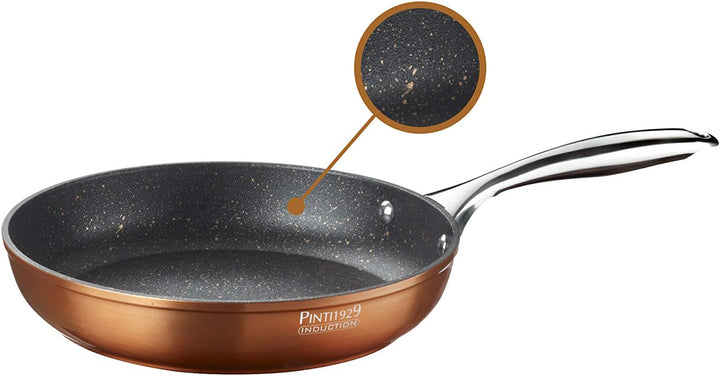 Pintinox Küchengeschirr 8-teilig Metallic, Aluminium (Dicke 4 mm), Antihaftbeschichtung, Induktion