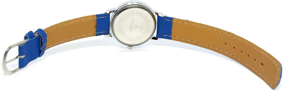 Atlanta Kinderwecker ohne Ticken Fussball WM + Kinderarmbanduhr - 1199 KAU (Blaue Armbanduhr), Blaue