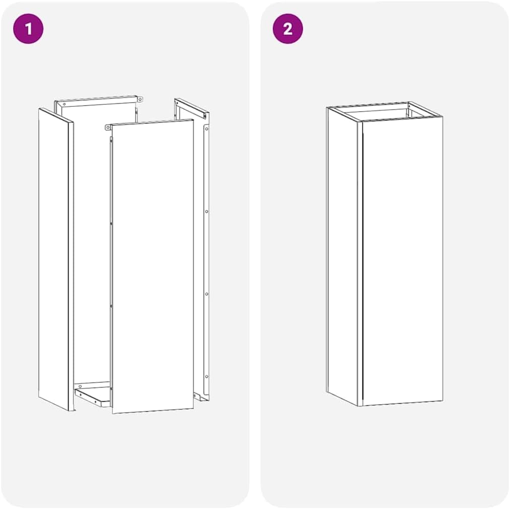 vidaXL Sonnenschirmhalter Anthrazit 15,5 x 15,5 x 49 cm Metall, Stylischer Wohnzimmer-Speicher, rech