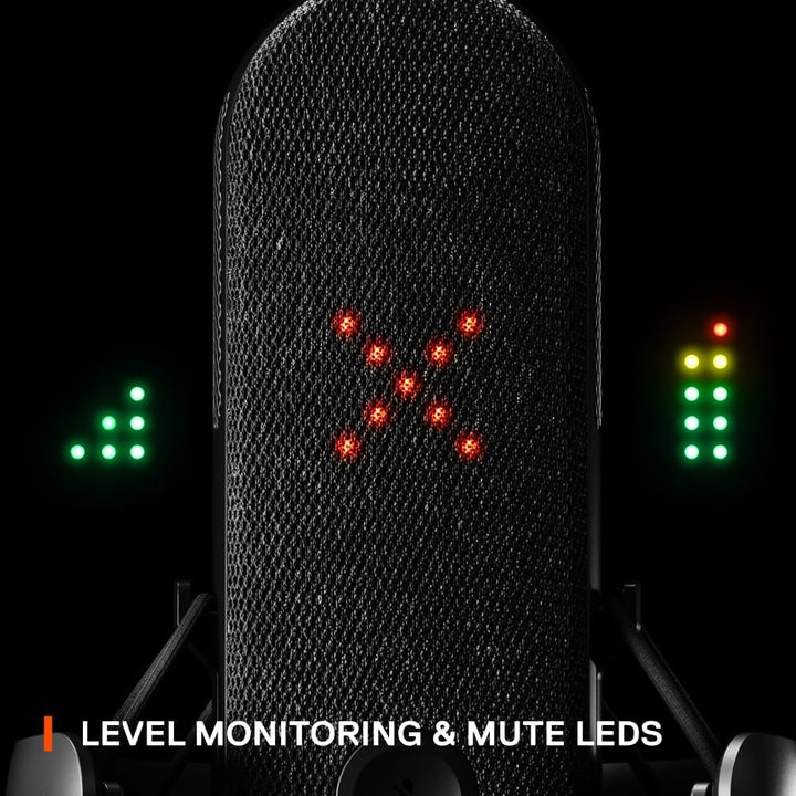 SteelSeries Alias USB-Mikrofon für PC – 3 Mal grössere Kapsel fürs Gaming, Streaming und Podcasting