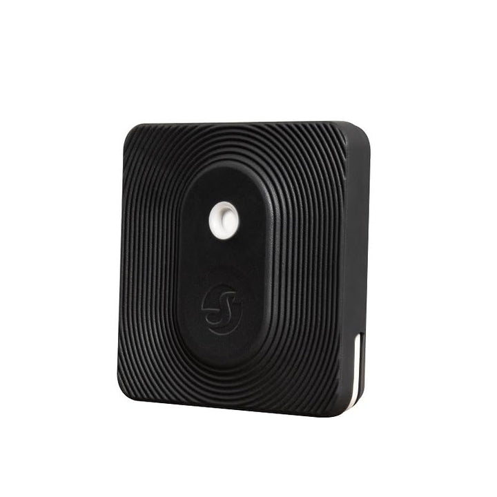 Shelly Blu H&T Schwarz | Bluetooth-gesteuerter Temperatur- und Luftfeuchtigkeitssensor | Spritzwasse