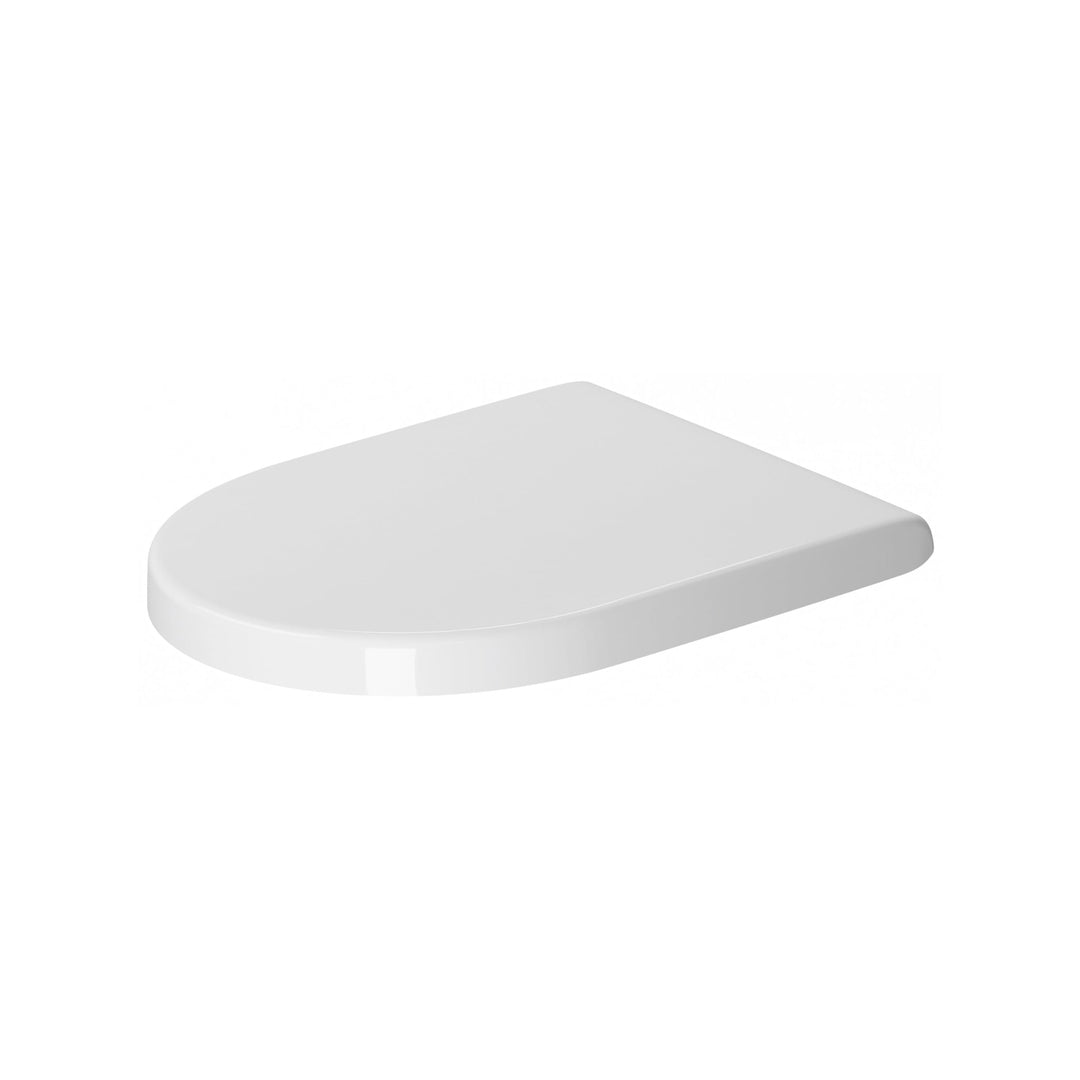Duravit WC-Sitz Starck 3, Toilettendeckel aus Urea-Duroplast, Klodeckel mit Edelstahl Scharnieren, W