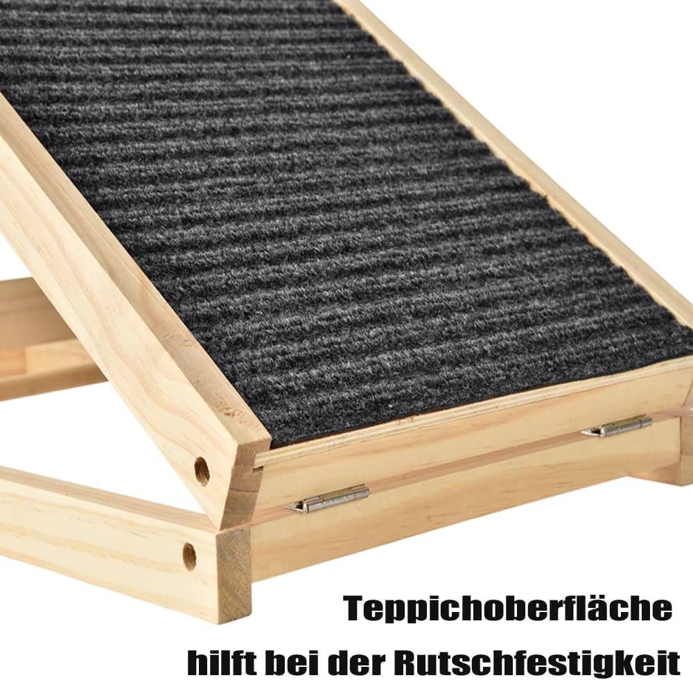 Hunderampe Katzen Rampe Hundetreppe für AutoBett Oder Sofa, Hund Haustier Rampe, Anti-rutsch, 4-Stuf