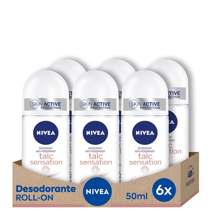 Nivea Nivea Roll-on Talc Sensation, 50 ml, 6 Stück 50 ml (6 erPack), 50 ml (6 erPack)