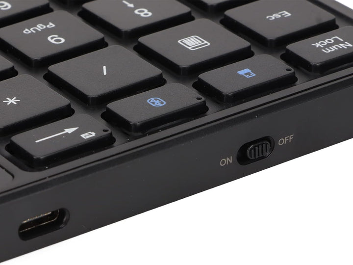 Kabelloser Ziffernblock, 2 in 1 22 Tasten 2,4 G Touchpad Bluetooth 4.2 Nummernblock, Typ C Aufladung