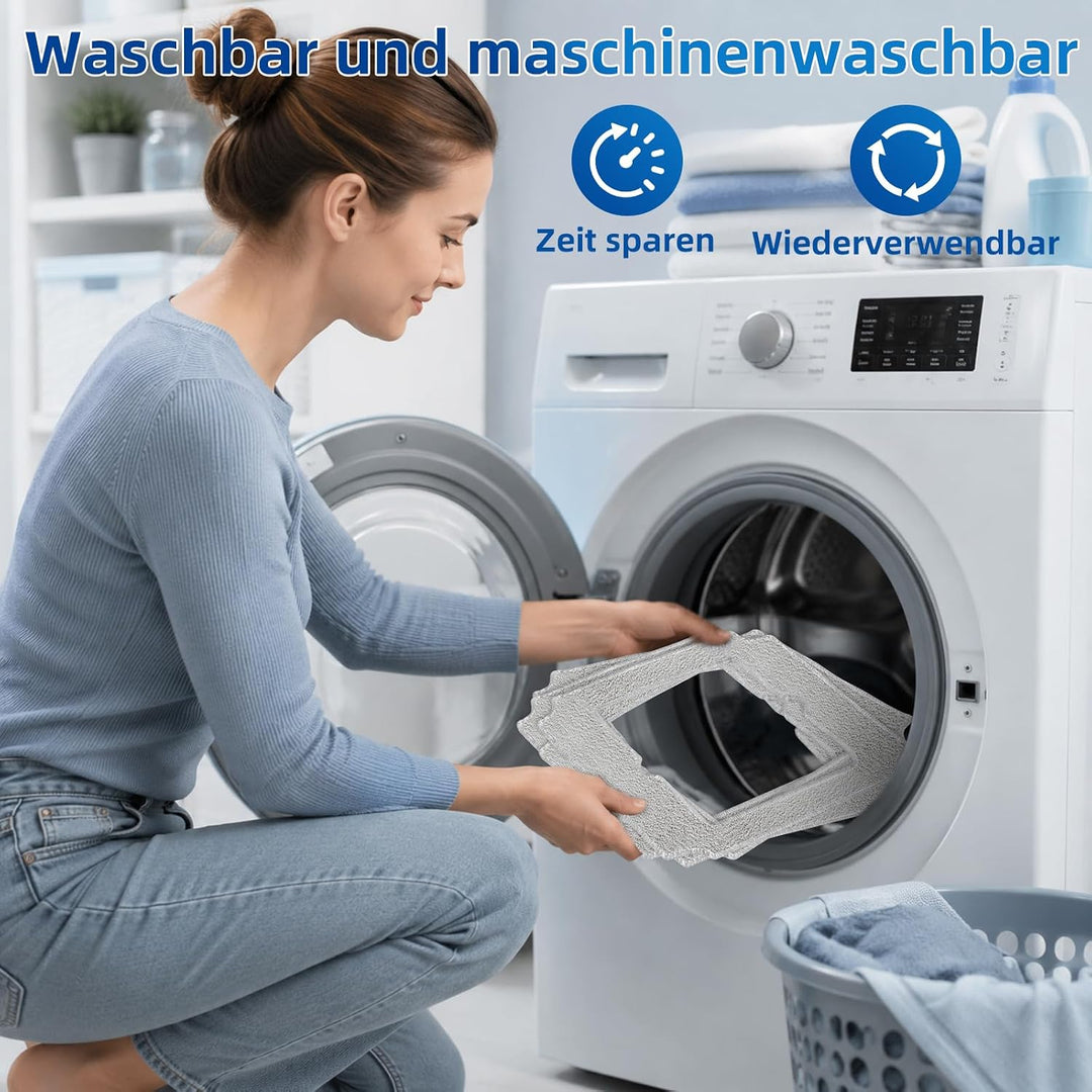 16 Stück Reinigungstücher für ECOVACS Winbot Mini Fensterputzroboter | Waschbar und Wiederverwendbar