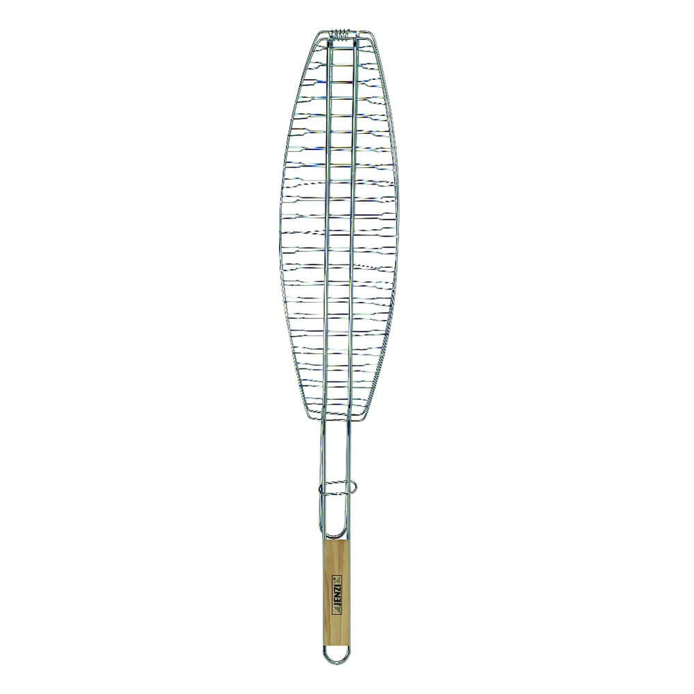 Jenzi Fischgriller mit Holzgriff, 71cm