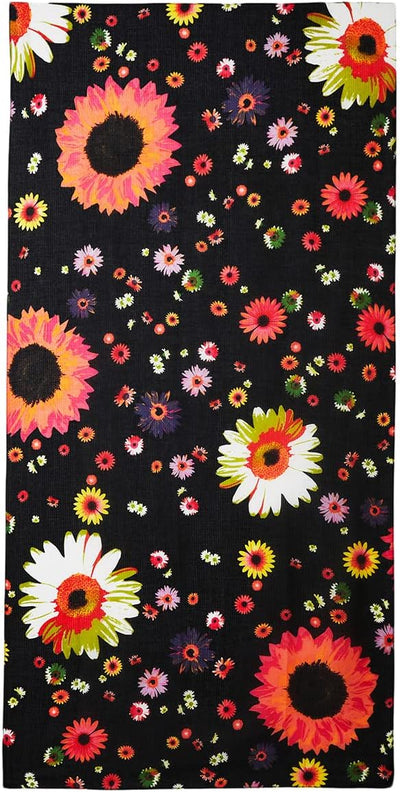 Desigual Damen Schal Daisy Einheitsgrösse schwarz/mischfarben, Einheitsgrösse schwarz/mischfarben