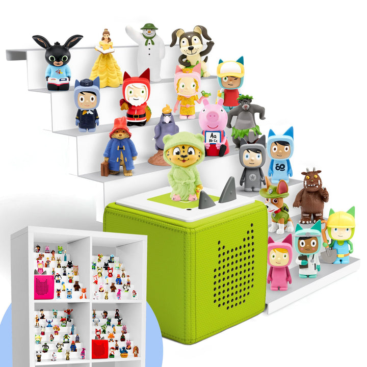 Tonie Regal für Toniebox 1 & 2 Einsatz für IKEA Kallax - Toniebox Regal mehr als 50 Tonie Figuren -