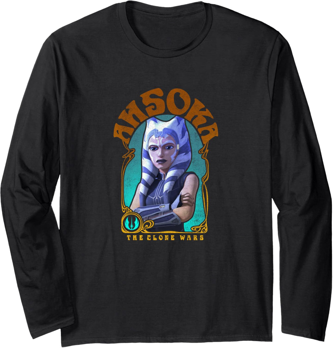 Star Wars Ahsoka Tano Clone Wars Portrait Langarmshirt