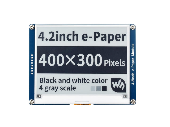 Waveshare 4.2 Inch E-Paper Display Module Kit 400 x 300 Resolution 3.3v/5v E-Ink Electronic Screen w
