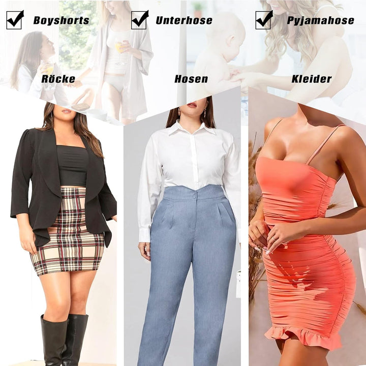YARRCO Nahtlose Miederhose Leicht Formende Bauchweg Unterhose Damen Shapewear Kurze Leggings Miederp
