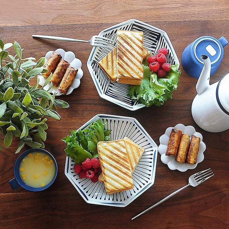 Sandwichpfanne Frühstück Doppelseitiges Braten mit Flachem Boden, Antihaftbeschichtung, Mustergitter