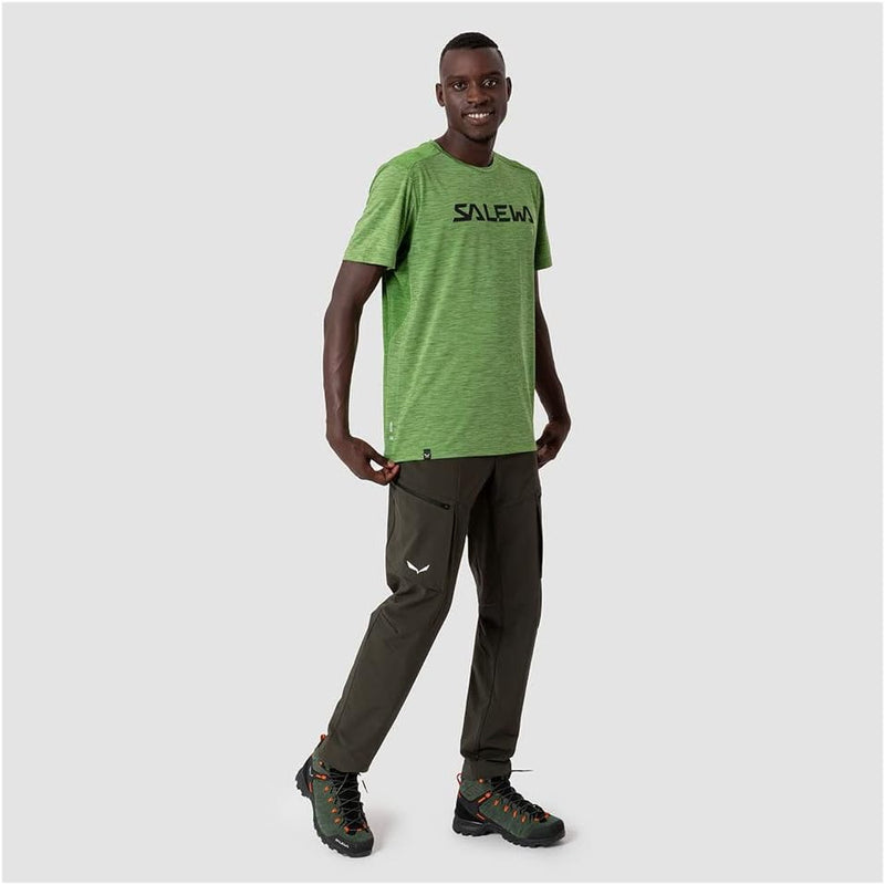 Salewa Herren Puez Hybrid 2 Dry M S/S Tee Hemden & T-shirts XXL Yucca Melange, XXL Yucca Melange