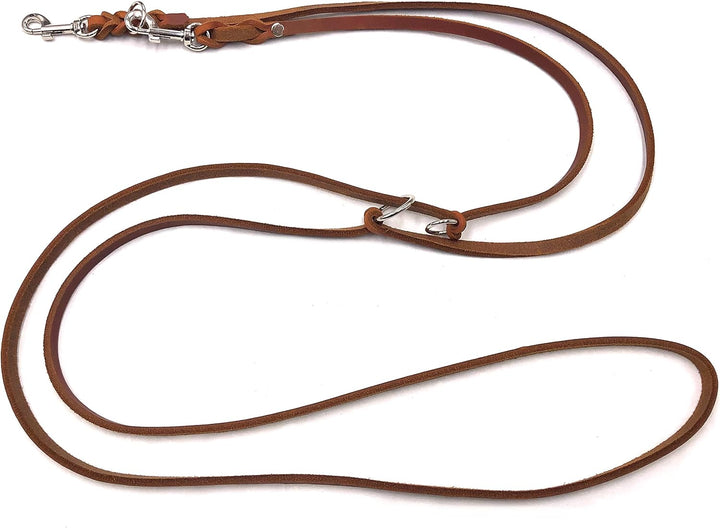 Hundeleine Fettleder kleine Hunde/grosse Hunde 2m / 2,40m / 2,80m / 3,50m / 5m Doppelleine verstellb