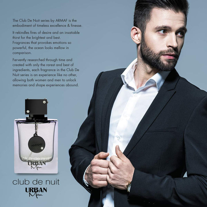 ARMAF Club de Nuit Urban Man for Men 3.6 oz EDP Spray Frisch 100 ml (1er Pack), Frisch 100 ml (1er P