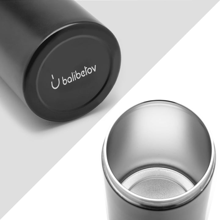 balibetov Yerba Mate-Behälter (Yerbero) mit AusgieÃƒŸer ââ‚¬â€œ Langlebige Behälter aus 304 Edelstah