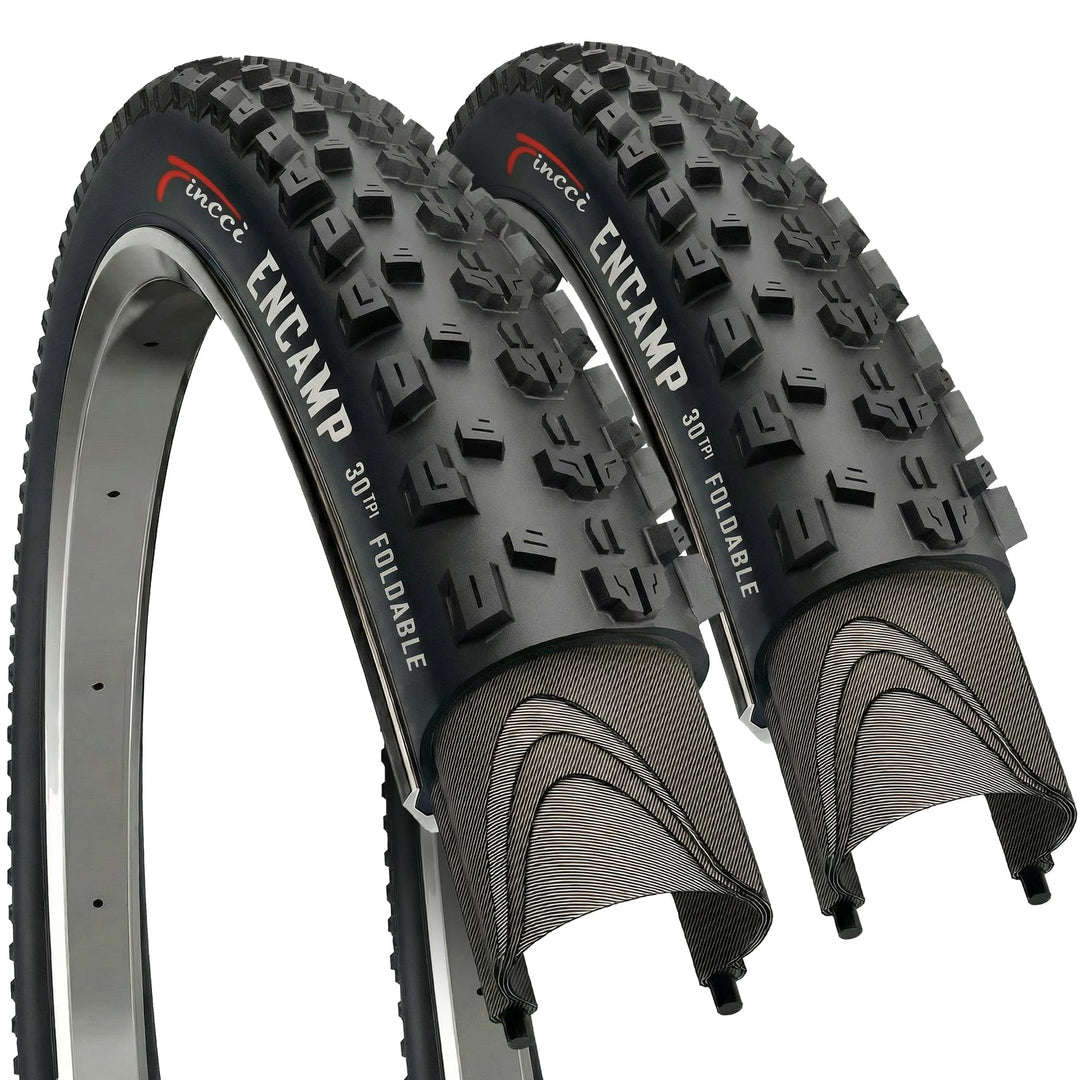 Fincci Reifen 26x1.95 Zoll 50-559 Faltbar Mantel für Rennrad Mountainbike MTB Schlamm Schmutz Offroa