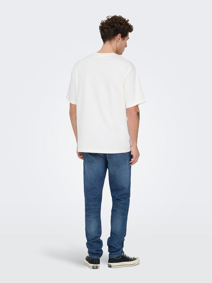 ONLY & SONS Male Slim Fit Jeans ONSLOOM Slim Fit Jeans 28W / 30L Blau (Blue Denim), 28W / 30L Blau (