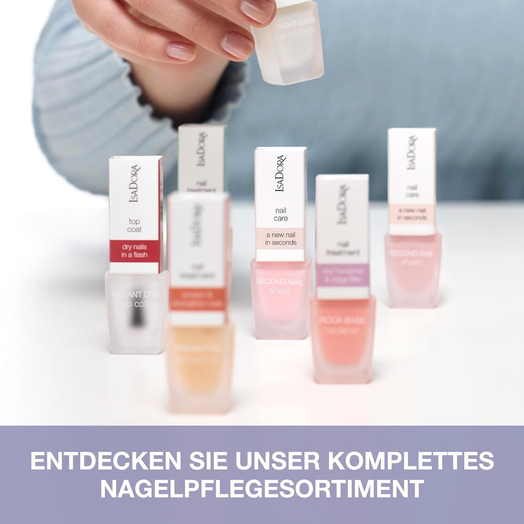 IsaDora 3-in-1 Top Coat, Base Coat & Klarlack für Nägel - Allrounder Nail Polish für Fingernägel - N