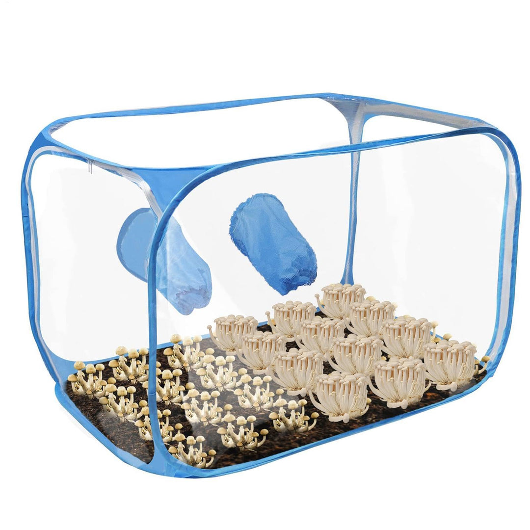 Pilz-Anzuchtbox Aufklappbares faltbares belüftetes Anbauhaus | 76 x 43 x 44,5 cm Pilzbox Geeignet Fü