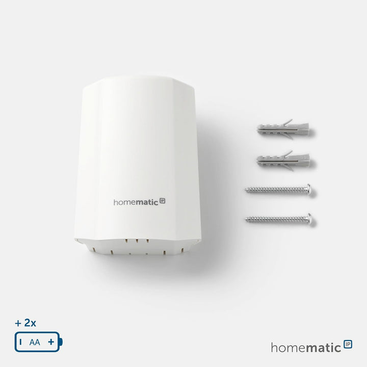 Homematic IP Smart Home Temperatur- und Luftfeuchtigkeitssensor – aussen, weiss, Zubehör für Ihr mit