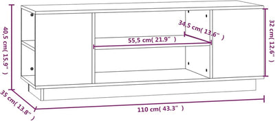 Tidyard TV Schrank Lowboard Fernsehschrank Fernsehtisch Sideboard HiFi-Schrank TV Möbel Tisch Board