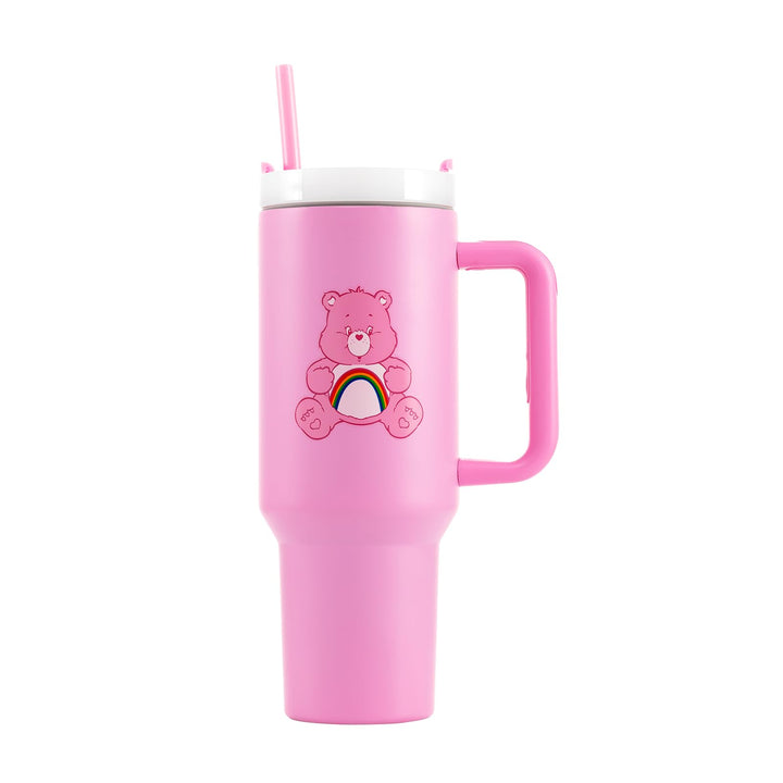 Pyramid International - Tumbler Care Bear - Isothermischer Becher mit Strohhalm und Griff - 1.2L - H