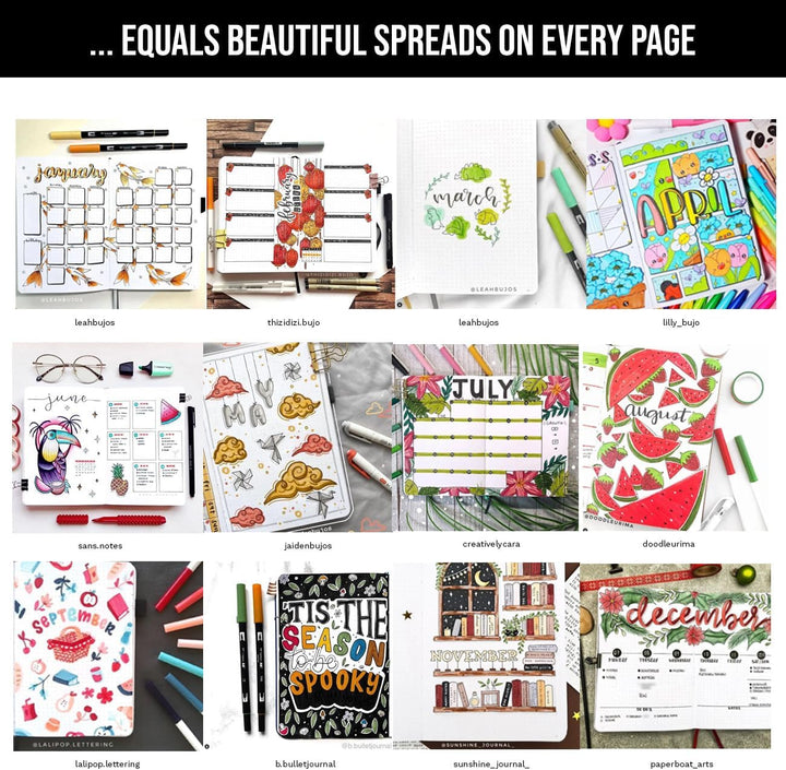 Scribbles That Matter Notizbuch A5 Dotted Bullet Journal Buch und Stift - Gepunktet Notebook A5 - Au