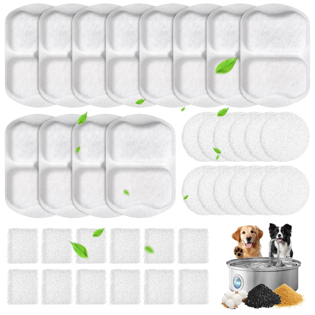 12 Packung Katzenbrunnen Filter für Oneisall PWF-002 (Modell) 7L Hunde Trinkbrunnen Edelstahl,inkl.