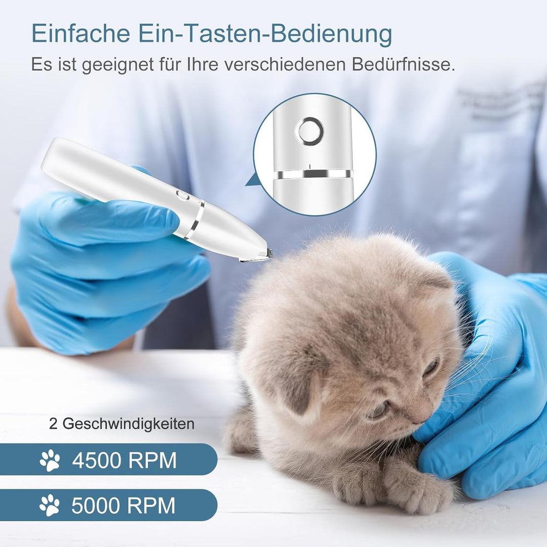 Ankilo Neueste 2 IN 1 Schermaschine hund pfoten Leise Elektrische Profi hundeschermaschine pfotentri