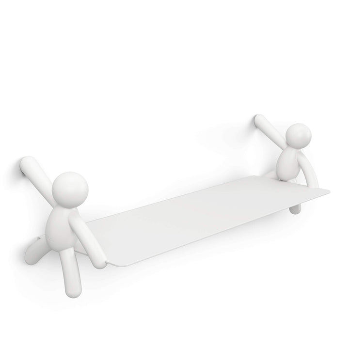 Umbra Buddy schwebendes Wandregal Shelves & Magazine Racks, Steel, White, Einheitsgrösse, Weiß