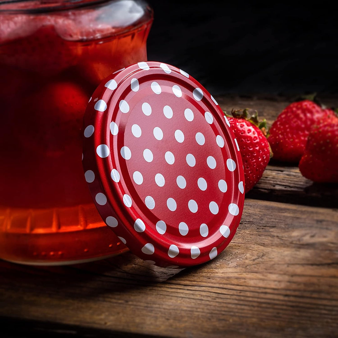KADAX 10er Set Marmeladengläser 350ml TO82, Einmachgläser Vorratsgläser Mason Jar mit Schraubdeckel,